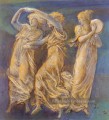 Threefigures féminines Danse Et Jouer préraphaélite Sir Edward Burne Jones